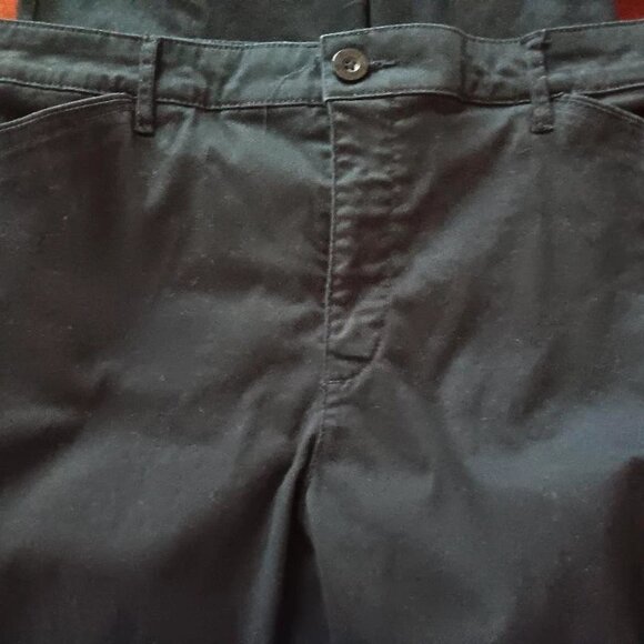 Gloria Vanderbilt Khaki Untld navy blue cotton blend pants in size 14. - Picture 2 of 4